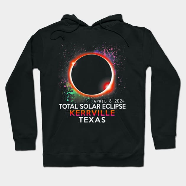 Kerrville Texas Totality Total Solar Eclipse April 8 2024 Hoodie by SanJKaka